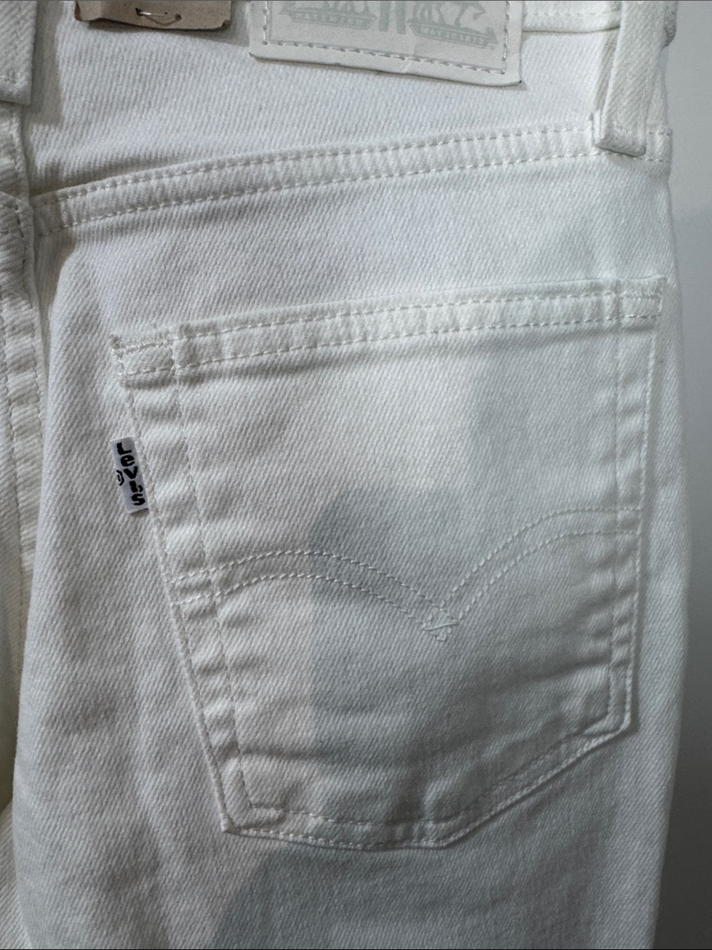 Women's White Levi's® 721™ High Rise Skinny Jeans - Size 27 x 28 - Picture 8 of 9